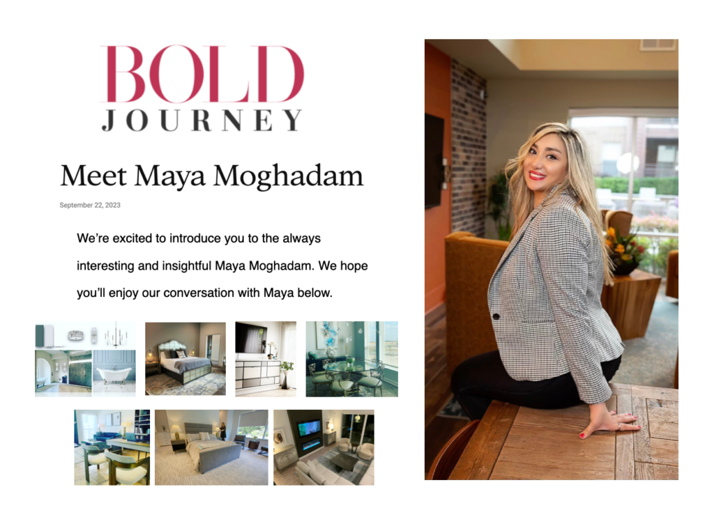 Bold Journey interviews with Meet Maya Moghadam